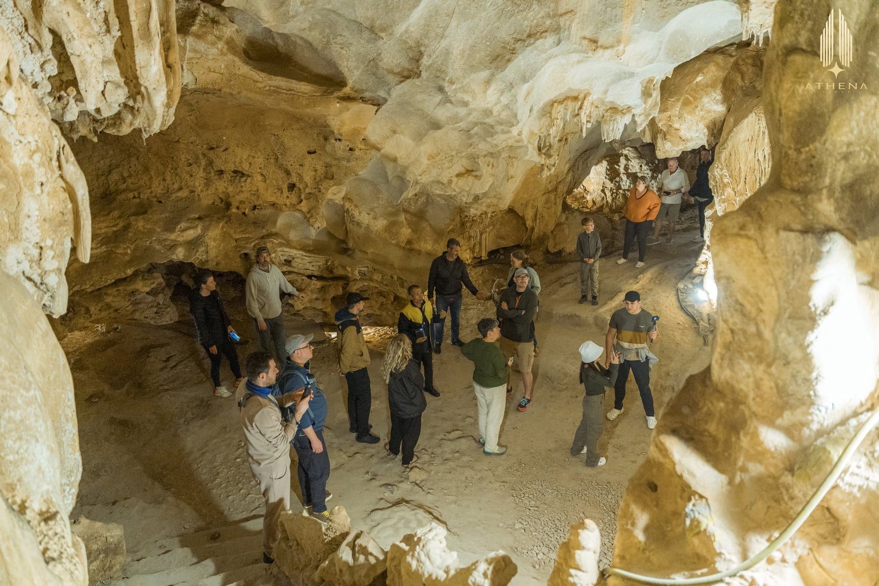 Inside one of the caves visited on the Ha Long route
